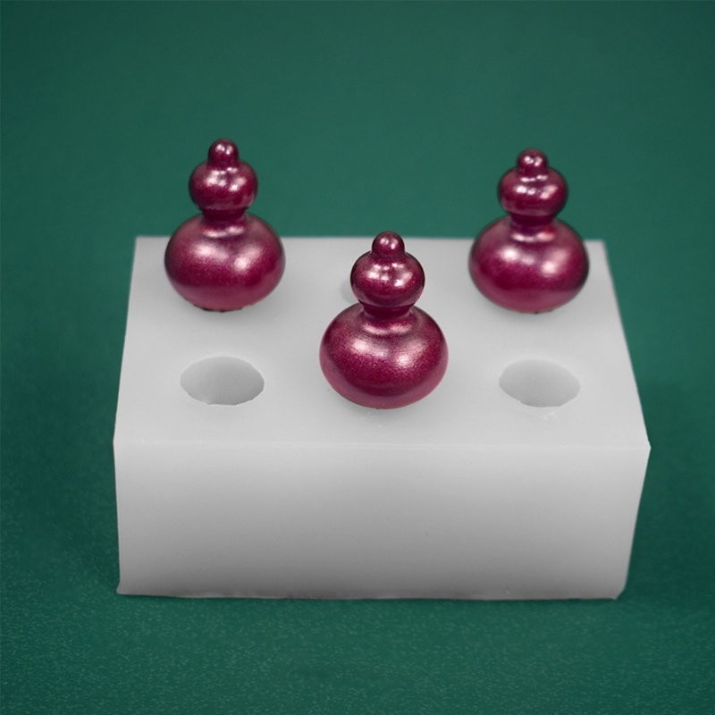 Khuôn Silicone 6 Ngăn Tạo Hình Quả Bầu Trang Trí Bánh / Làm Chocolate 3D