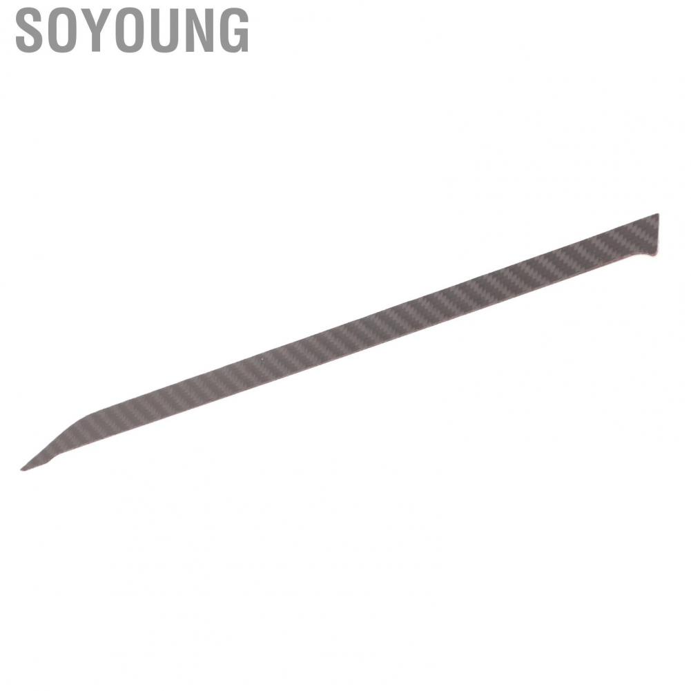 Soyoung Center Console Trim Strip  Perfect Fit 2PCS Carbon Fiber Lightweight Delicate Texture for UTV