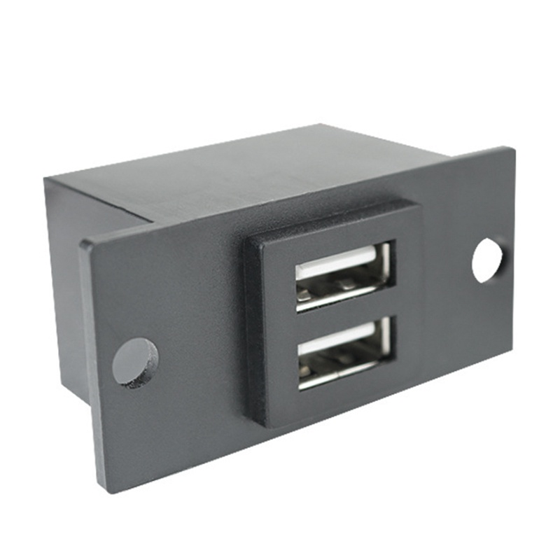 Ổ Cắm Sạc Hai Cổng USB Có Đèn LED 4.8A 12V Chống Nước Thông Dụng Cho Xe Hơi RV