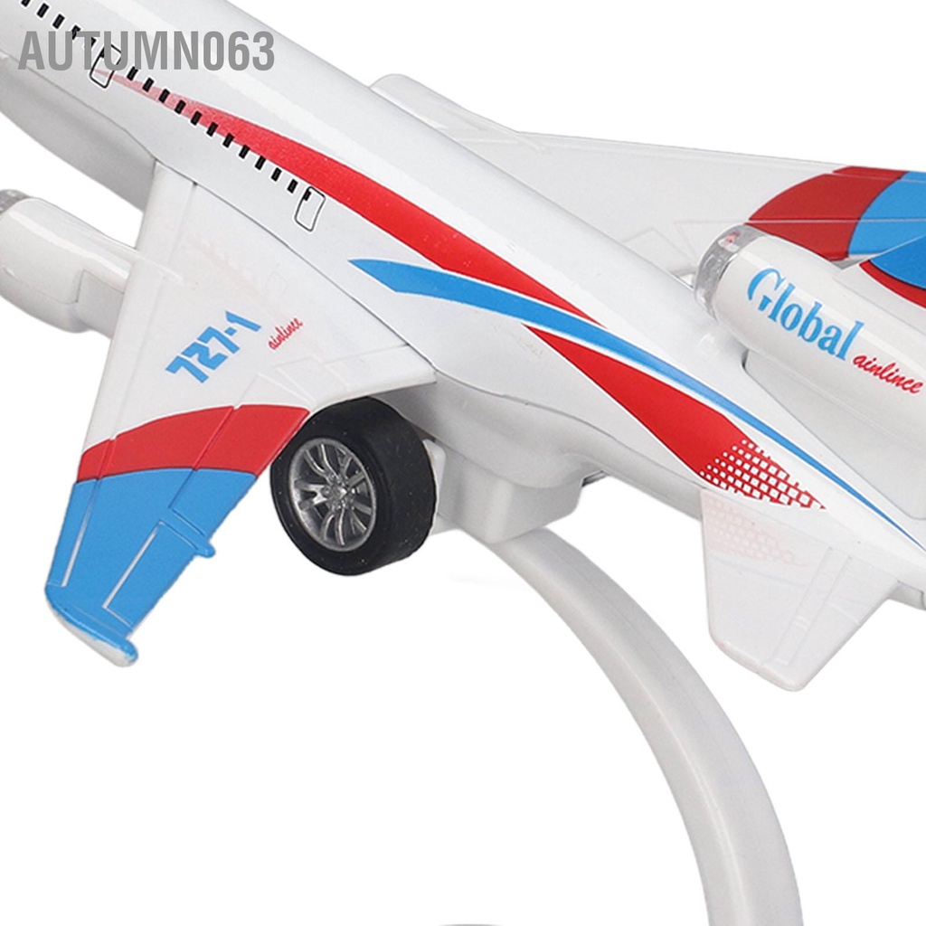 Autumn063 Mô Hình Máy Bay Phỏng Kéo Lại Chức Năng Âm Thanh Và Đèn Hợp Kim Diecast Đồ Chơi Cho Bộ Sưu Tập Quà Tặng