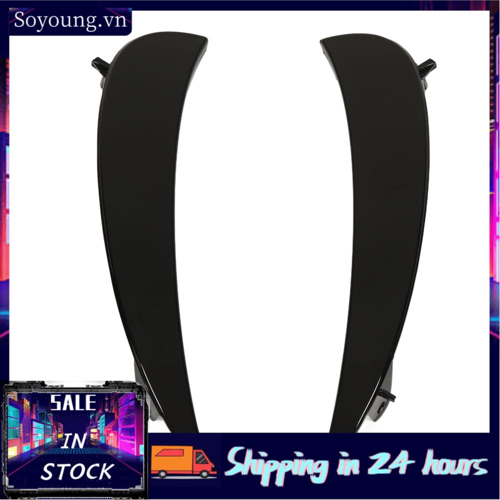 Soyoung Fog Grille Air Vent Canard  Front Bumper Trim 213 885 6406 Scratch Resistant for E‑Class W213 C238 AMG Line Facelift