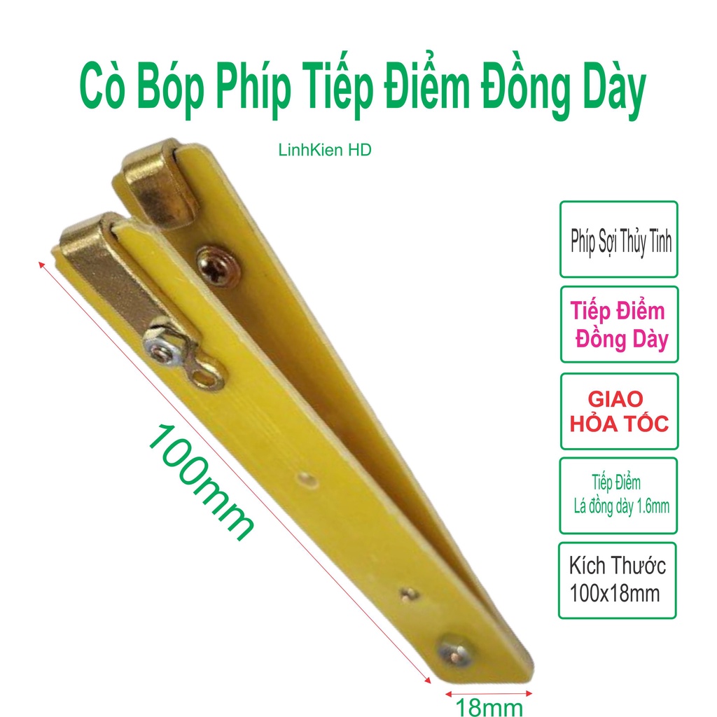 Công tắt Cò Bóp Phíp Thủy Tinh VÀNG tiếp điểm đồng DÀY - LinhKien HD