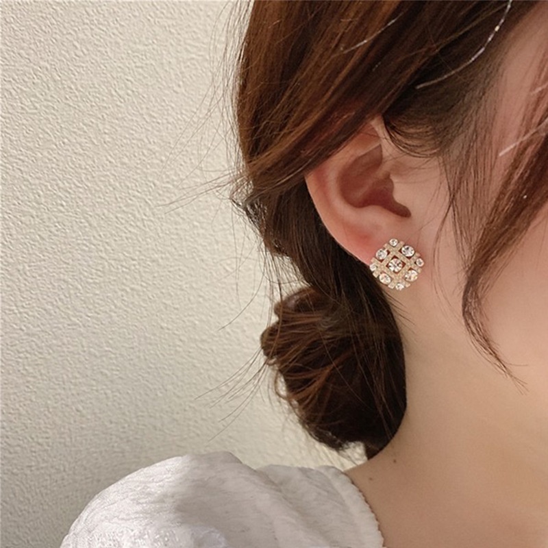 Bông Tai Mạ Bạc 925 Đính Ngọc Trai Nhân Tạo Thời Trang Hàn Quốc