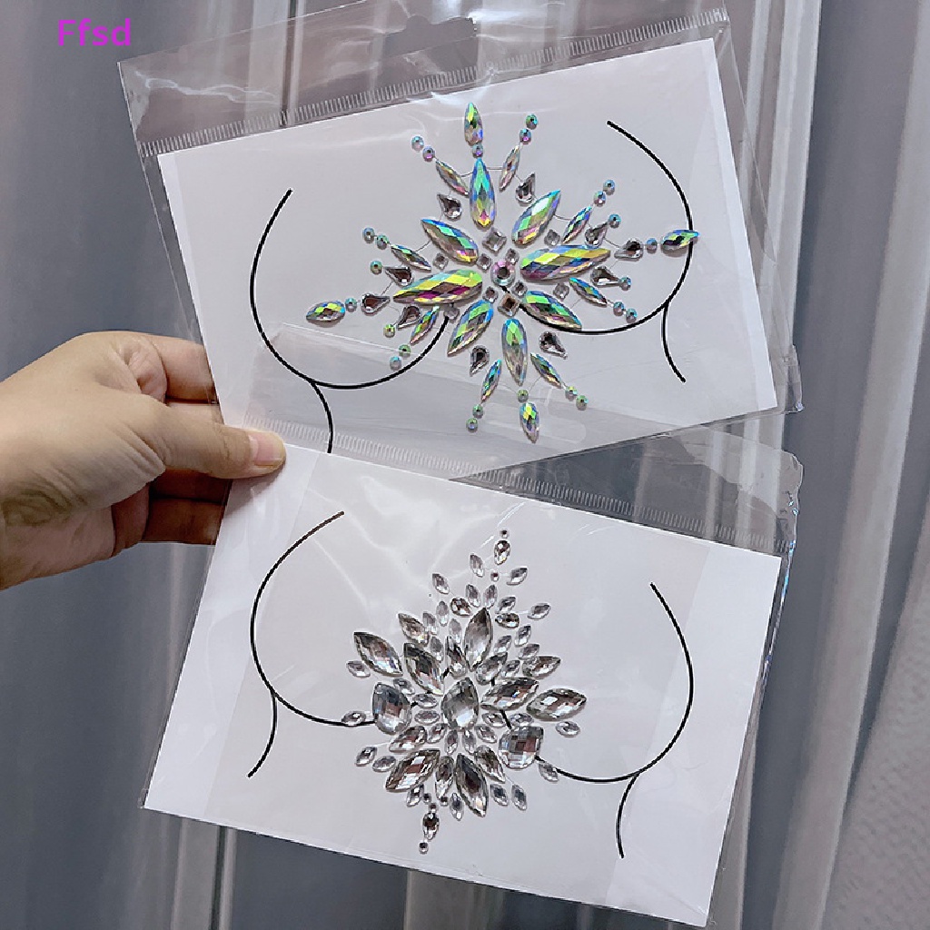 Hạt Kim Cương Giả 3D Dán Mặt / Cơ Thể Trang Điểm DIY