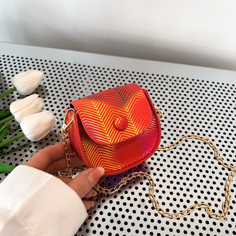 Túi Xách Đeo Vai Hình Vuông Cỡ Nhỏ Phối Dây Đeo Sợi Xích Phong Cách Cổ Điển Thời Trang Cho Nữ