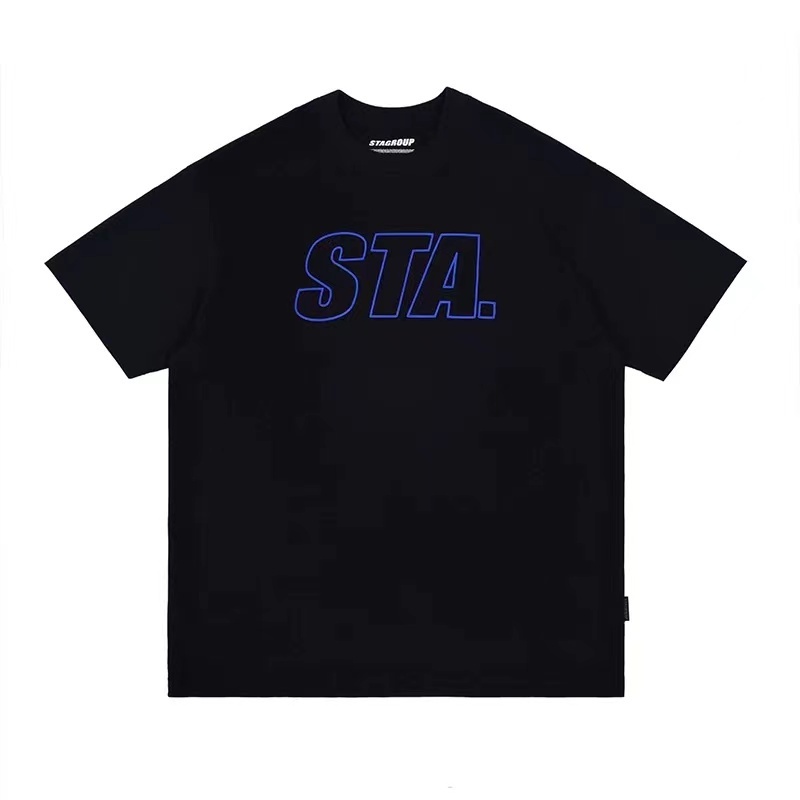 Sta &amp; - Áo Thun cotton Nguyên Chất Tay Ngắn Cổ Thuyền Cảm Biến Nhiệt Có Dây Mùa Hè Cho Nam Và Nữ