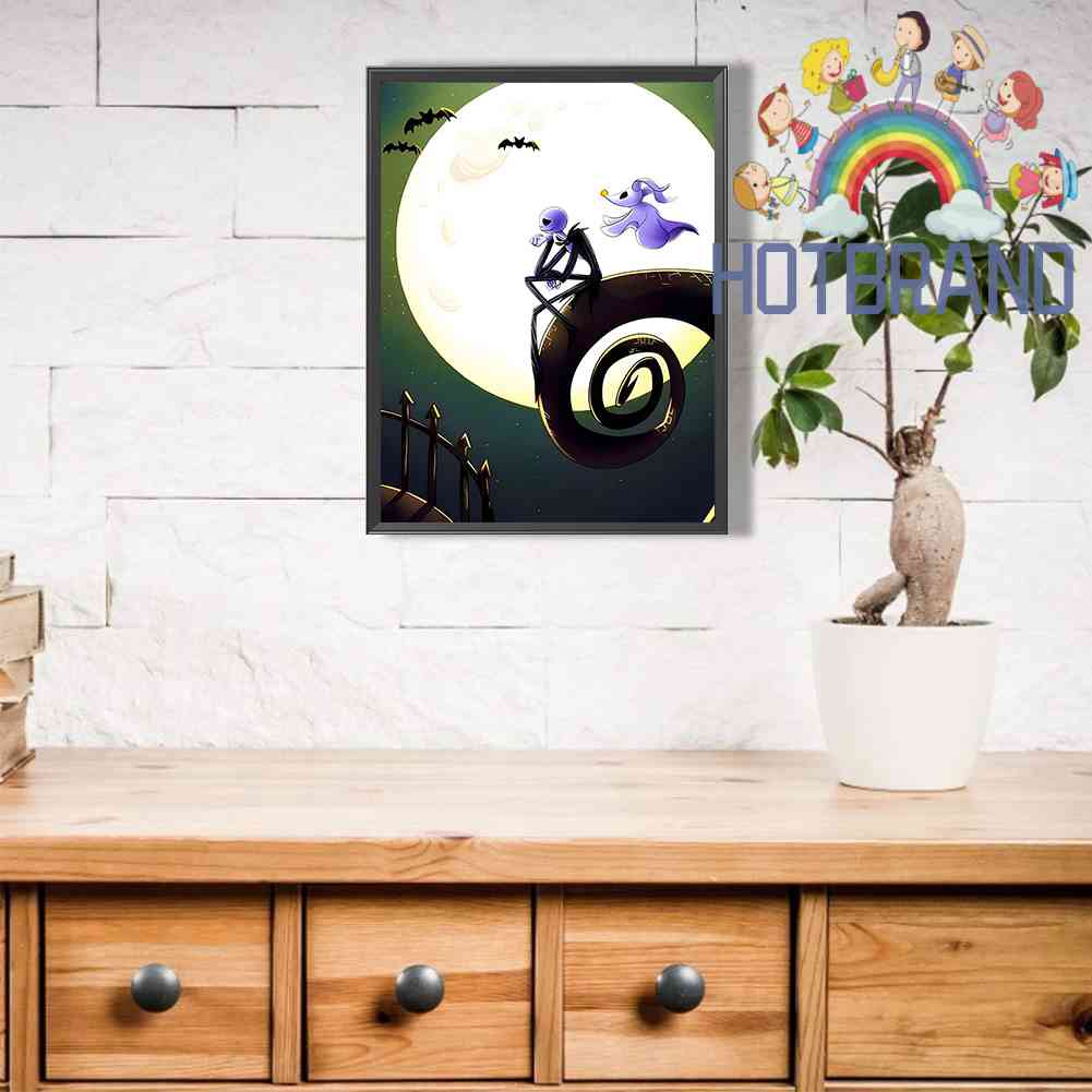 Bộ Tranh Đính Đá 5D Họa Tiết Hoạt Hình Độc Đáo DIY Dùng Trang Trí Nhà Cửa