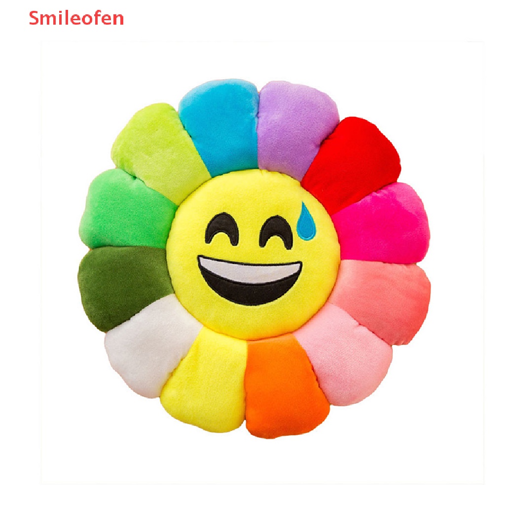 [Smileofen] Gối Nhồi Bông Hoa Hướng Dương Mềm Mại Trang Trí Sofa Nhà Cửa Mới