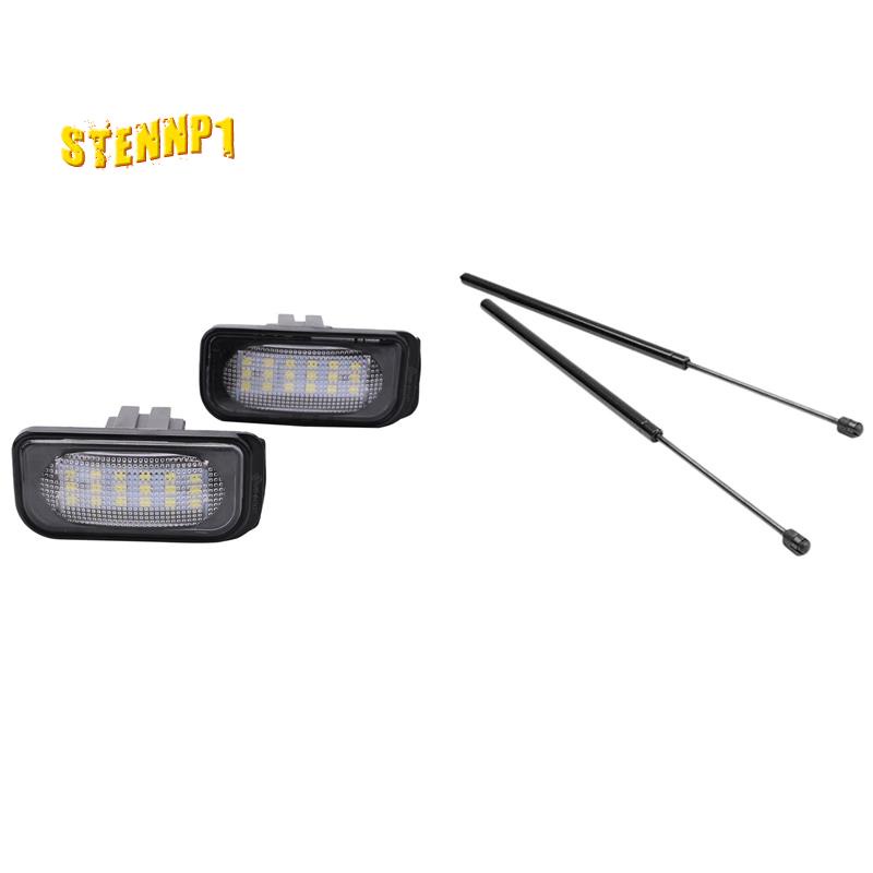 Set 2 Đèn Chiếu Biển Số Xe Kèm 2 Thanh Chống Hỗ Trợ Động Cơ Trước