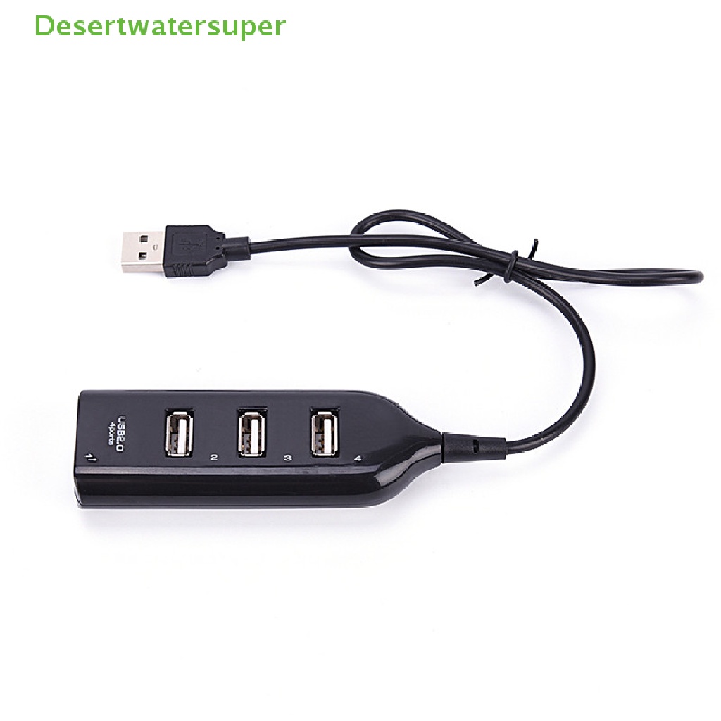 Bộ Chia 4 Cổng USB 2.0 Tốc Độ Cao Màu Đen Cho Máy Tính