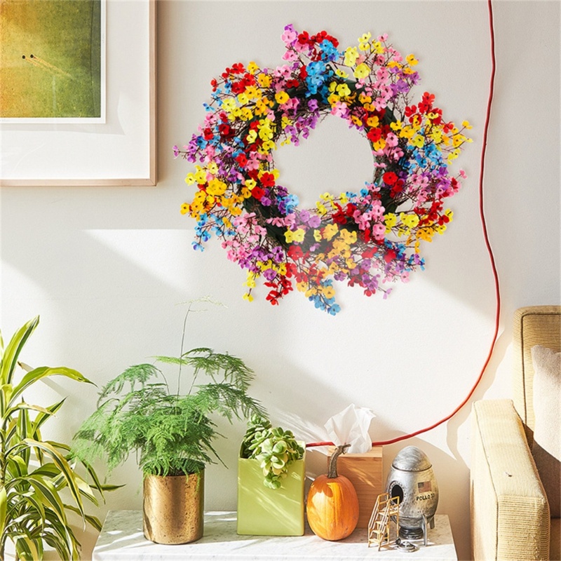 Vòng Hoa Nhân Tạo Treo Tường Trang Trí Tiệc Cưới / Nông Trại