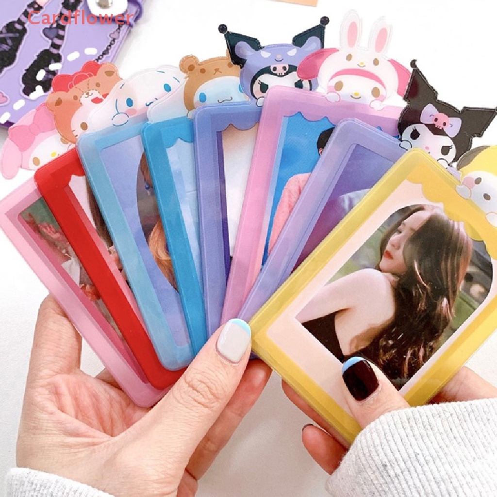 < Cardflower > Túi Đựng Ảnh Thẻ ID / Thẻ Ngân Hàng / Xe Buýt Hình Thỏ / Gấu Kpop Kawaii Có Dây Treo Bảo Vệ Cho Học