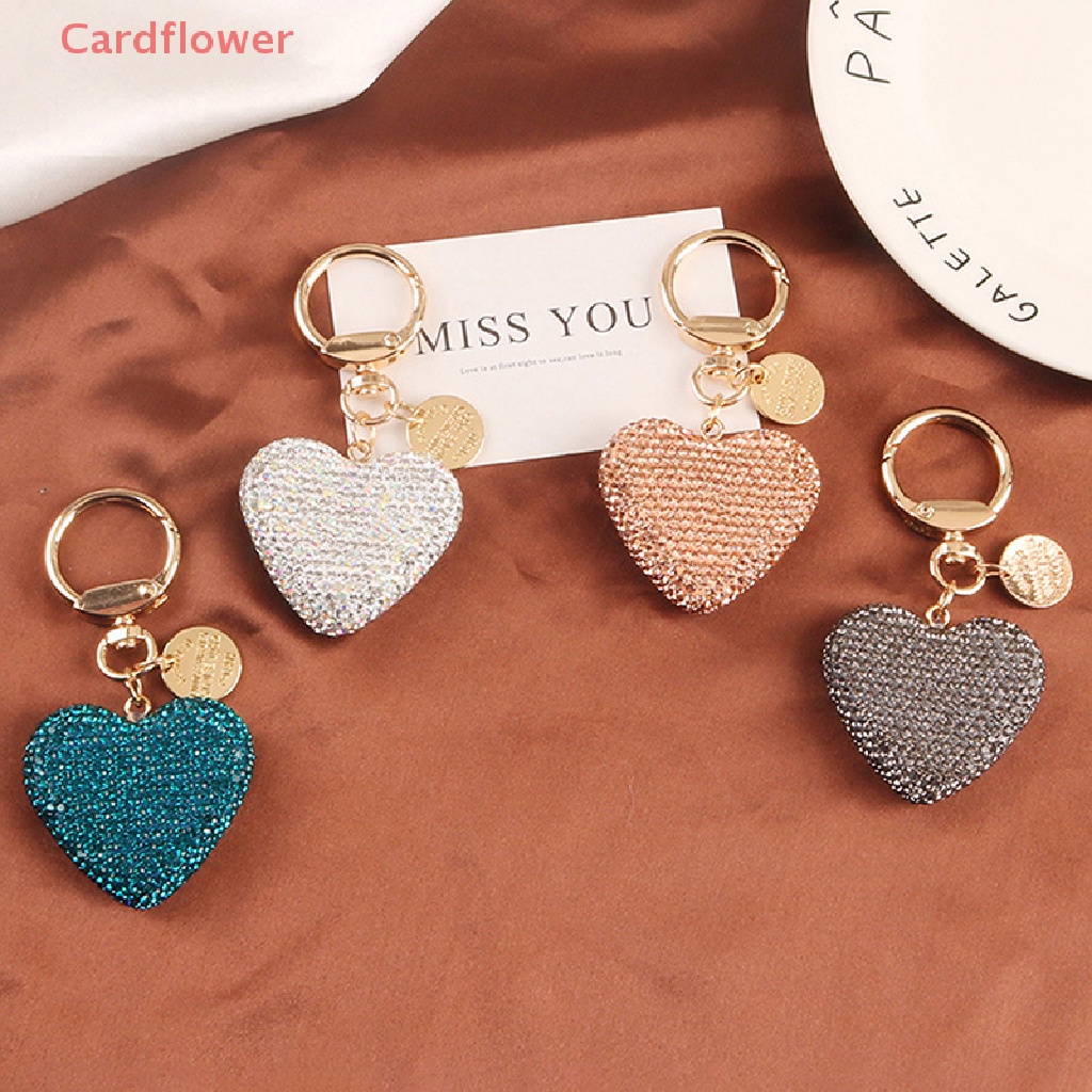 Móc Khóa Trái Tim Đính Đá Thời Trang Mới
