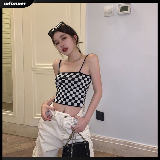 Áo Tank Top Không Tay Hở Lưng In Họa Tiết Bảng Phong Cách Retro Thời Trang Mùa Hè Cho Nữ