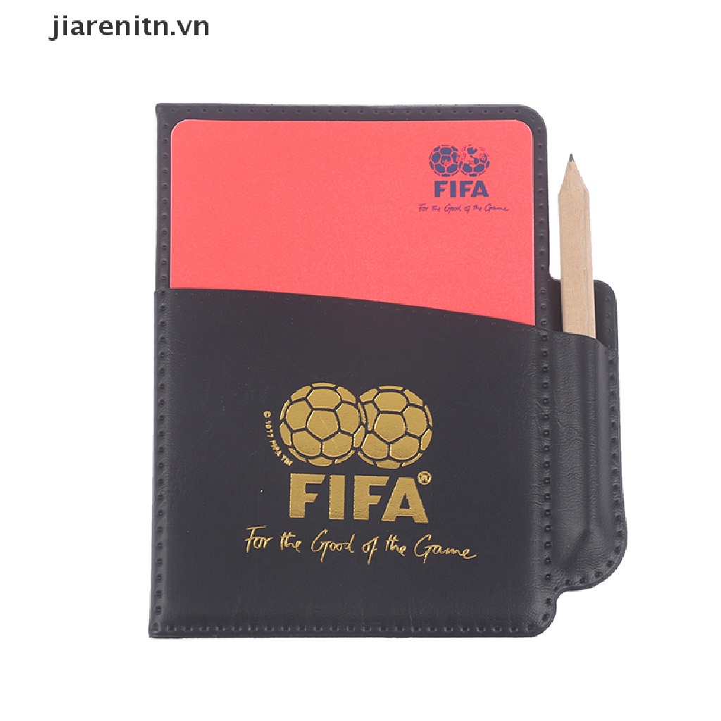 Jiarenitn sport football soccer referee wallet notebook with red card and yellow card vn