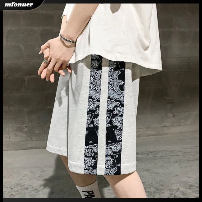 Quần Short Thể Thao Ống Rộng In Họa Tiết Thời Trang Mùa Hè Dành Cho Nam