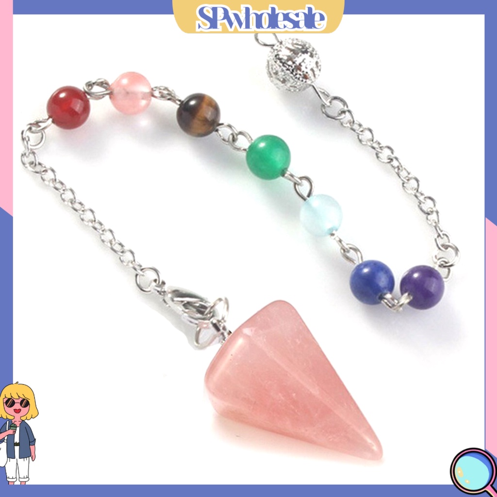 &lt;SPwholesale&gt; Dây Chuyền Mặt Hình Nón Lục Giác Bằng Thép Không Gỉ Trang Trí Sáng Tạo