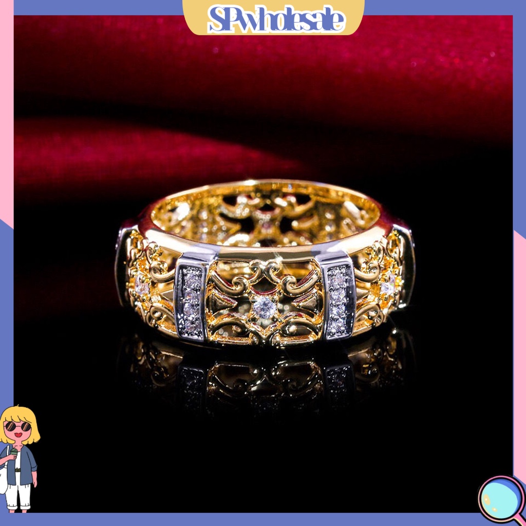 <SPwholesale> Nhẫn Đính Đá Thời Trang Phong Cách Vintage Dành Cho Nữ