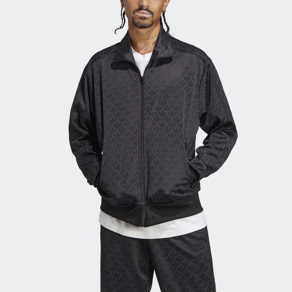 Adidas Phong cách sống Áo Track Jacket Monogram Graphic Nam Đen HZ4155