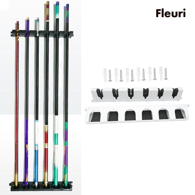 Giá Đỡ Cần Câu Cá 6 Ngăn Bằng EVA Bền Treo Tường Trong Nhà