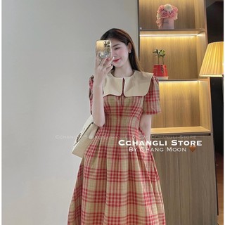 ĐẦM ĐI CHƠI, ĐẦM TIỂU THƯ CỔ TRÒN BÈO TAY NGẮN PHỒNG DÁNG DÀI XÒE CỰC XINH IU