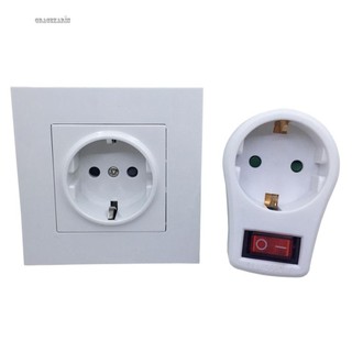 【GRCEKRIN】NEW Socket-Outlet With Switch Socket Adapter Eu Power-Converter Extension Socket