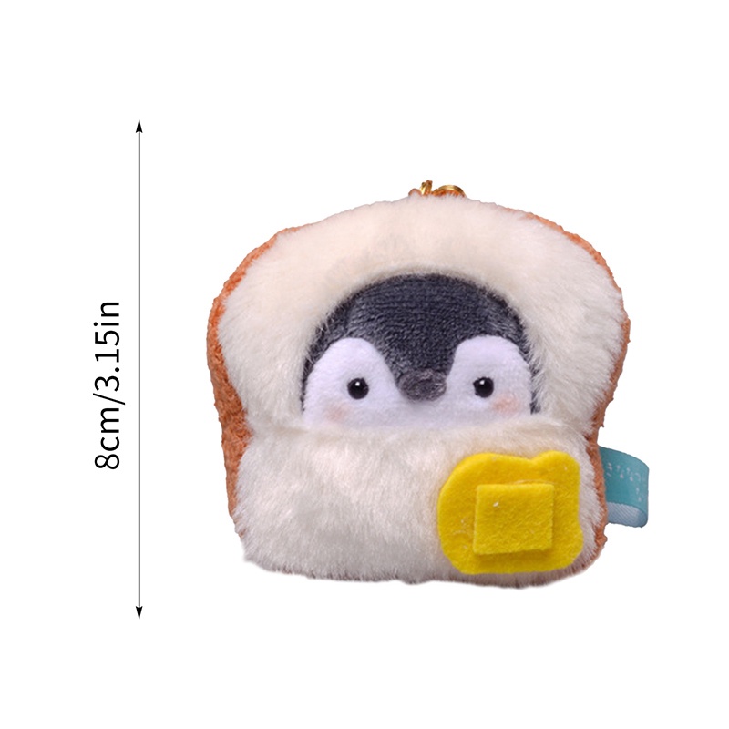 Móc Khóa Hình Thú Nhồi Bông Bạch Tuộc / Chim Cánh Cụt Mini Dễ Thương