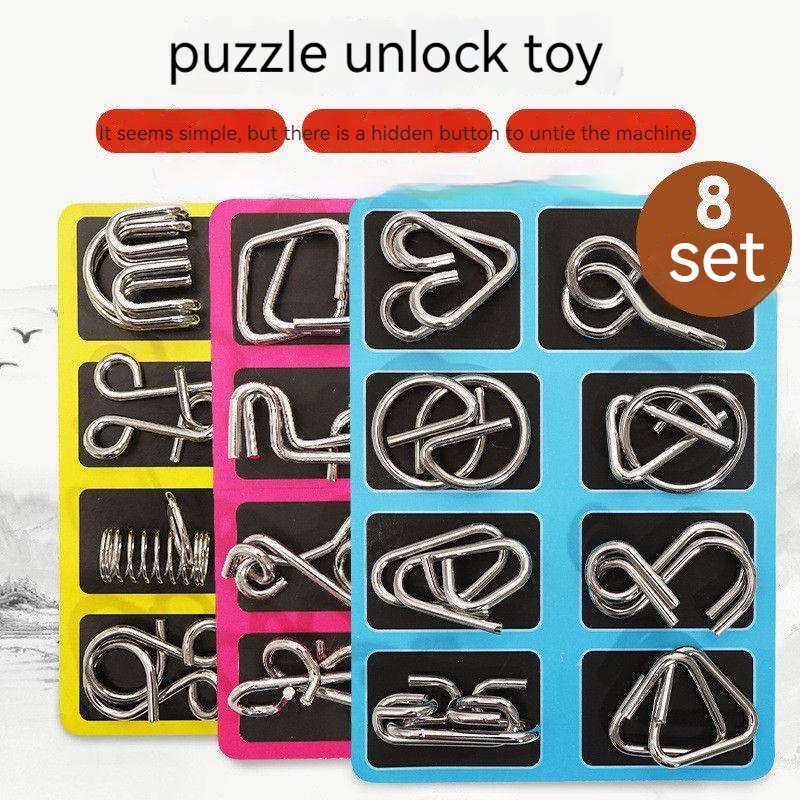 Set 32 Vòng Sắt Rèn Luyện Trí Thông Minh Cho Bé