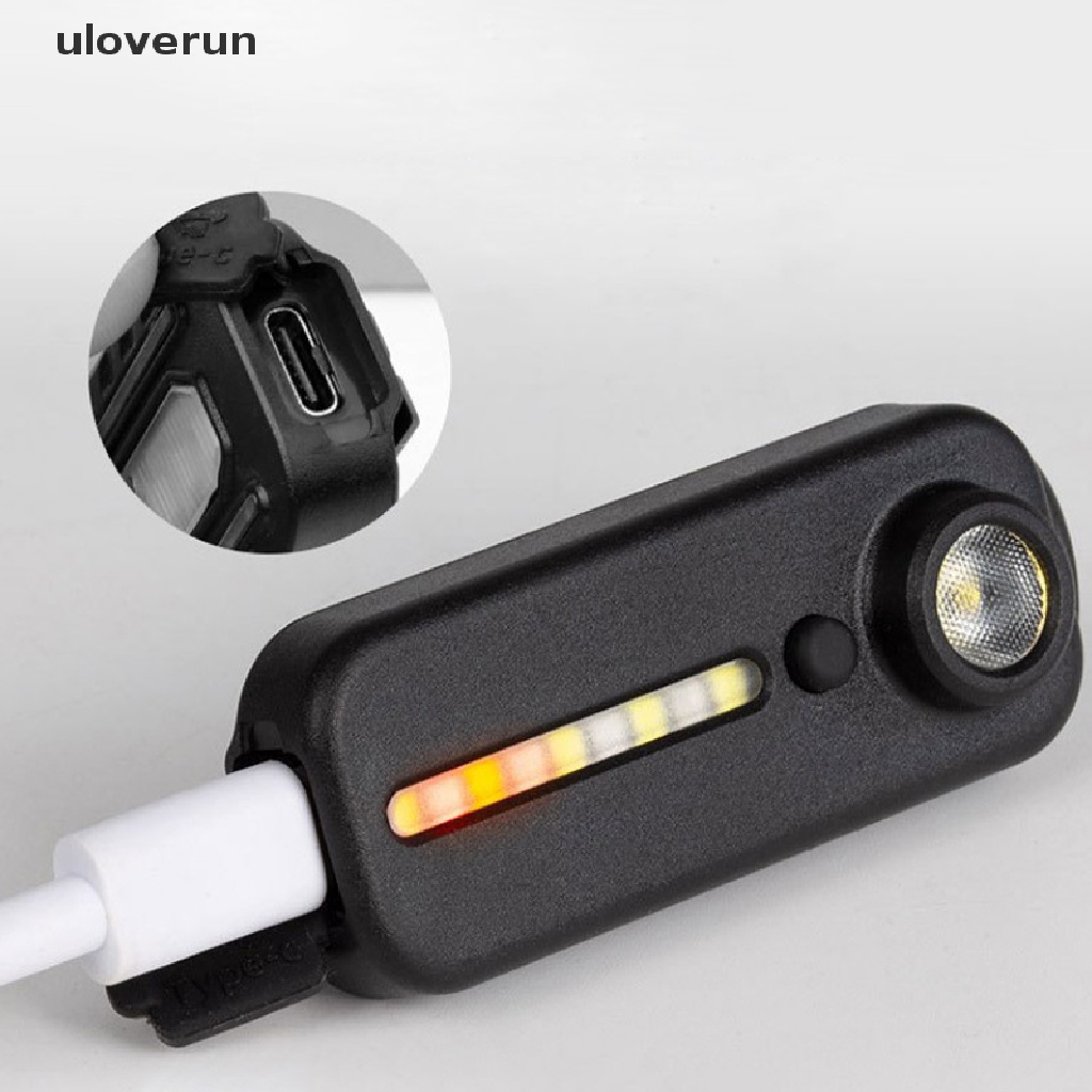 Uloverun Đèn Pin Bóng LED Đeo Vai Ánh Sáng Xanh Đỏ Cảnh Sát Có Kẹp Sạc USB An Toàn Cho Xe Đạp vn