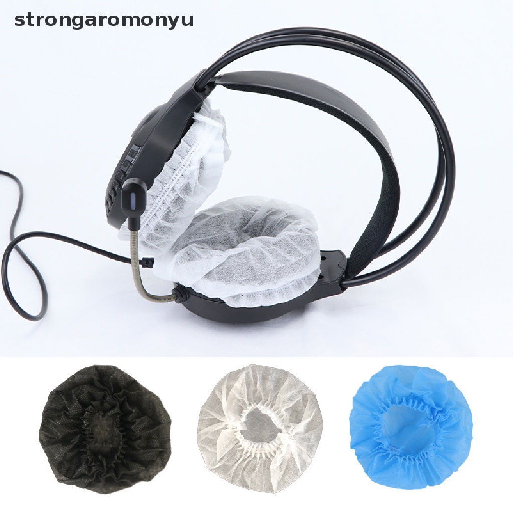 Bộ 20 Vỏ Bọc Tai Nghe Vệ Sinh Bằng Vải Không Dệt Co Giãn Dùng Một Lần