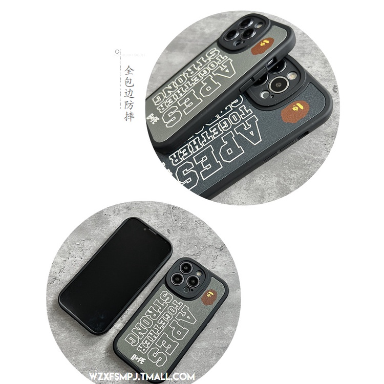 Ốp Điện Thoại Silicon Mềm Chống Sốc Họa Tiết bape Cho IPhone 14 12 PRO 12 11 13 PRO Max Xs Max XR 6 7 8 Plus