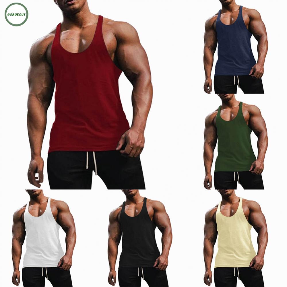GORGEOUS~Adults Male Mens Tank Tops Crew Neck Fashion Fitness M-2XL Mens Muscle