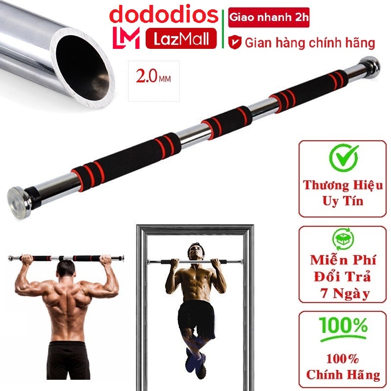 Thanh tập xà đơn treo tường gắn cửa nhiều cỡ từ 62-150 tùy chỉnh phù hợp tập gym tại nhà tăng cơ bắp miDoctor