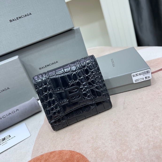 Ví Balenciaga Mới Dùng Để Chụp Ảnh Vật Lý 6002121 Túi Đựng Thẻ Balenciaga 100% Chính Hãng Phối Khóa Đen Cá Tính