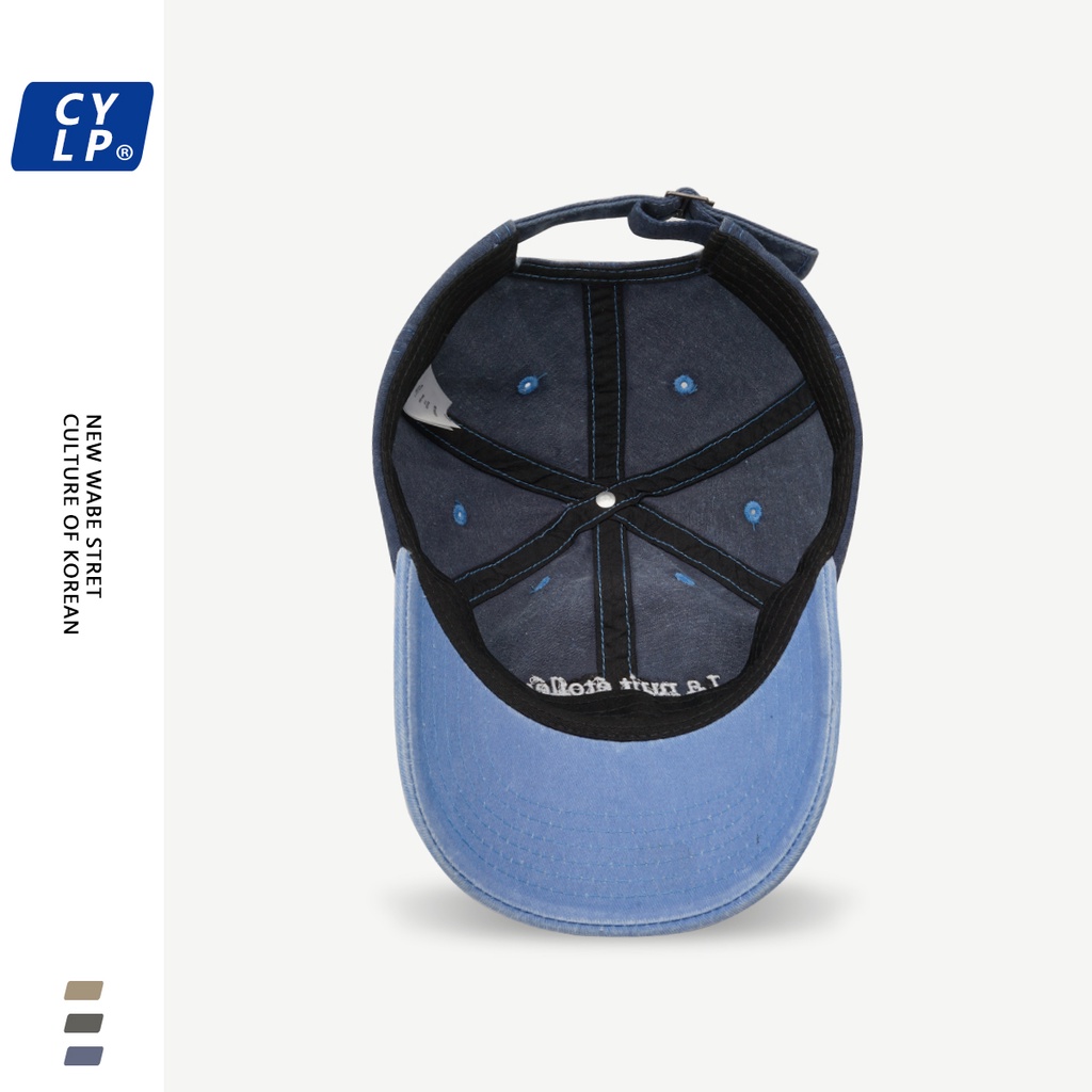 Nón Lưỡi Trai Thêu Chữ Phối Màu Cá Tính Thời Trang Đường Phố Cho Nam Nữ