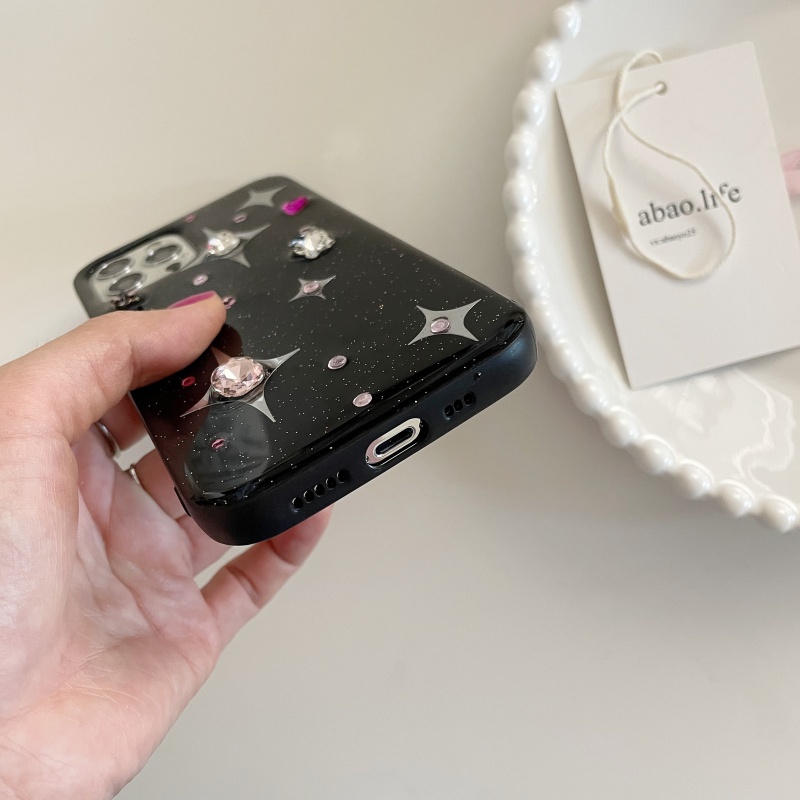 Ốp Điện Thoại Đính Đá 3D Cho iPhone 11 12 12Pro 14Promax 13 13Pro 13promax 14 12promax 14Pro iPhone13promax