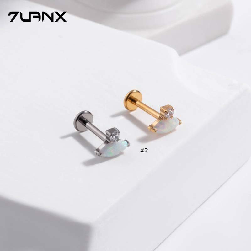 1 Khuyên Xỏ Tai G23 Bằng Thép Titan 16Gauge Không Gây Dị Ứng