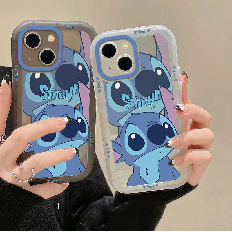 ✅Ốp Điện Thoại Trong Suốt Họa Tiết Stitch Dễ Thương Cho iPhone Xr 12 14713plus pro promax D0LB