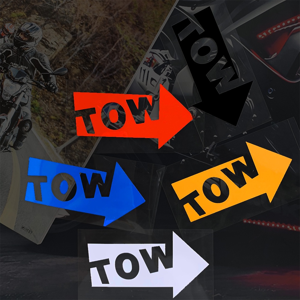 Miếng Dán Logo Mũi Tên Màu Đỏ Phản Quang Trang Trí Xe Hơi Xe Tải Xe Mô Tô