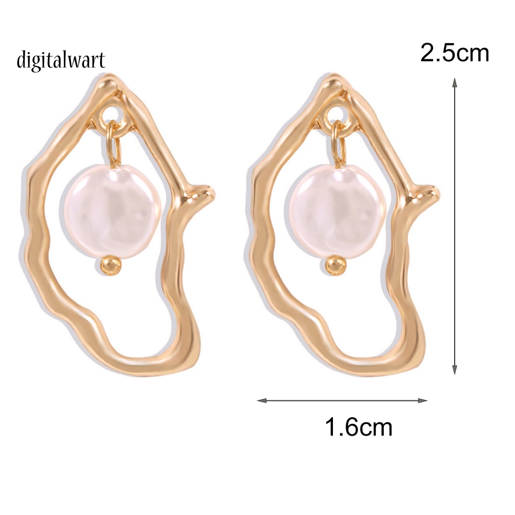 Kỹ Thuật Số| 1 Đôi Bông Tai Thả Dây Bất Đối Xứng Thời Trang Mặc Hàng Ngày