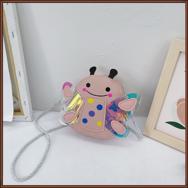 Túi Đeo Chéo Da Pu Họa Tiết Hoạt Hình Động Vật Dễ Thương Cho Bé