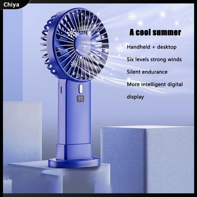 Quạt Mini Cầm Tay Màn Hình Led Sạc Cổng Usb Tiện Dụng Và Bền