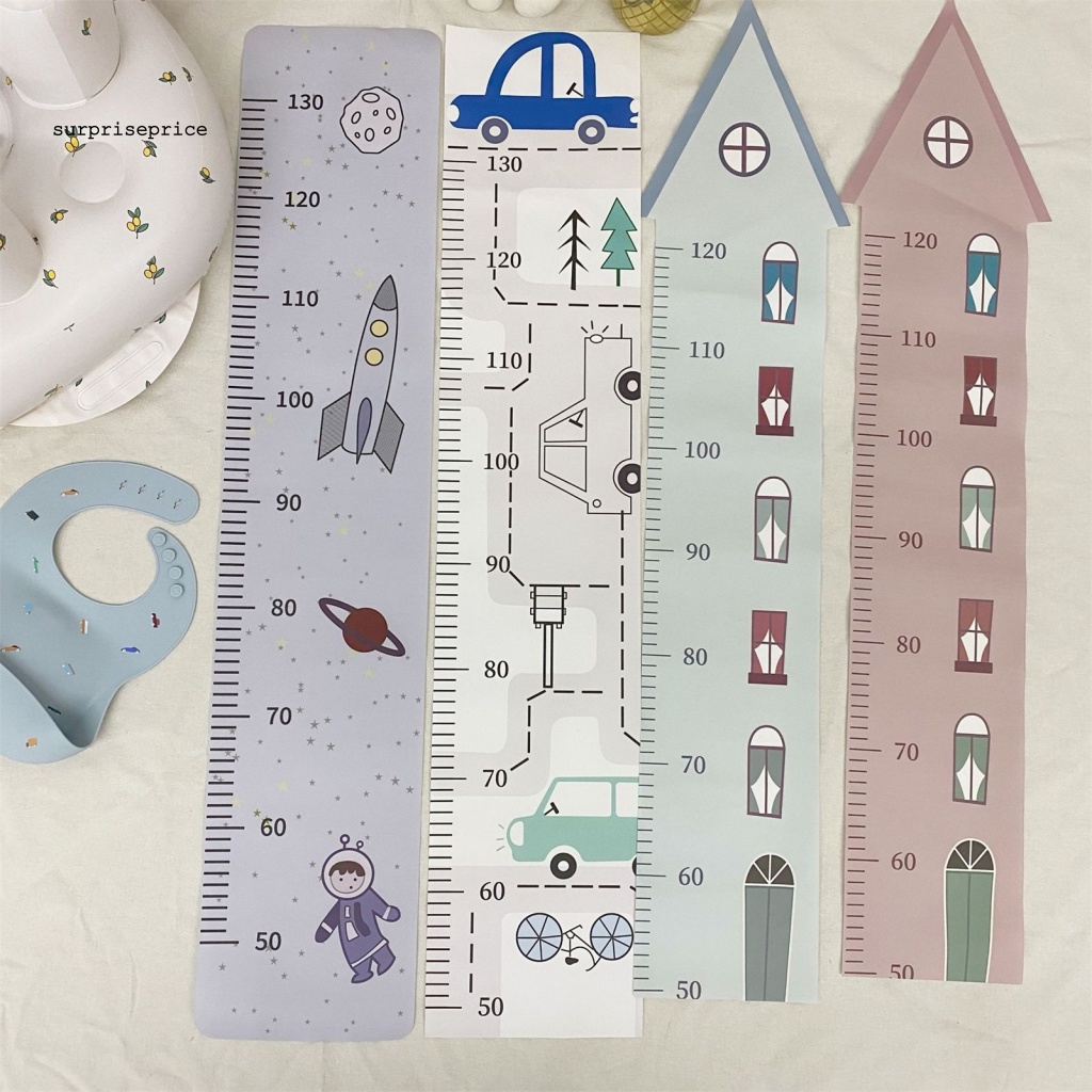 Sticker Dán Tường Đo Chiều Cao Cho Bé Hình Động Vật Hoạt Hình Dễ Thương