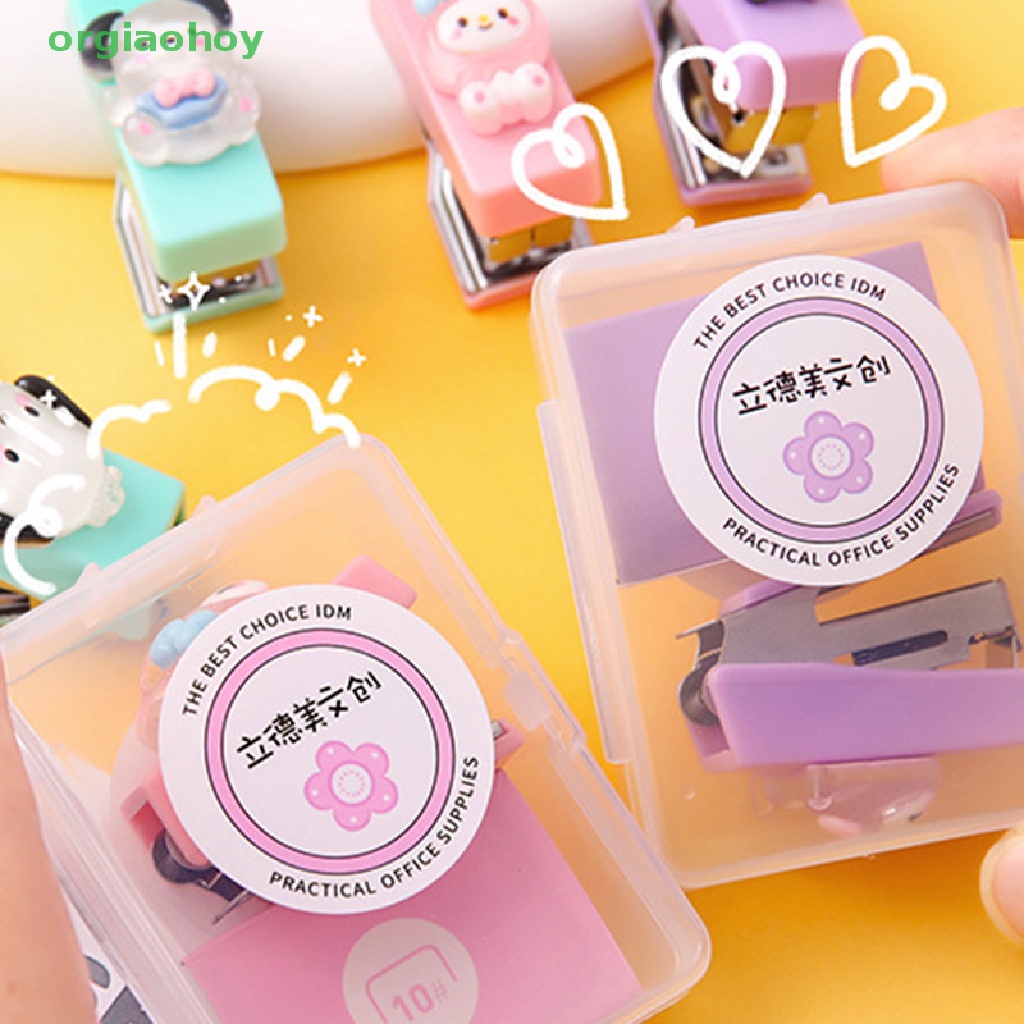 Đồ Dập Ghim Mini Họa Tiết Hoạt Hình Dễ Thương Tiện Dụng Cho Học Sinh / Văn Phòng