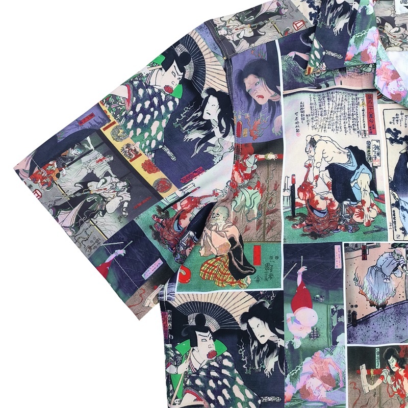 Wa-cko MA-RIA HAW-AIIAN Áo Sơ Mi Ngắn Tay Phong Cách Đường Phố Hawaii