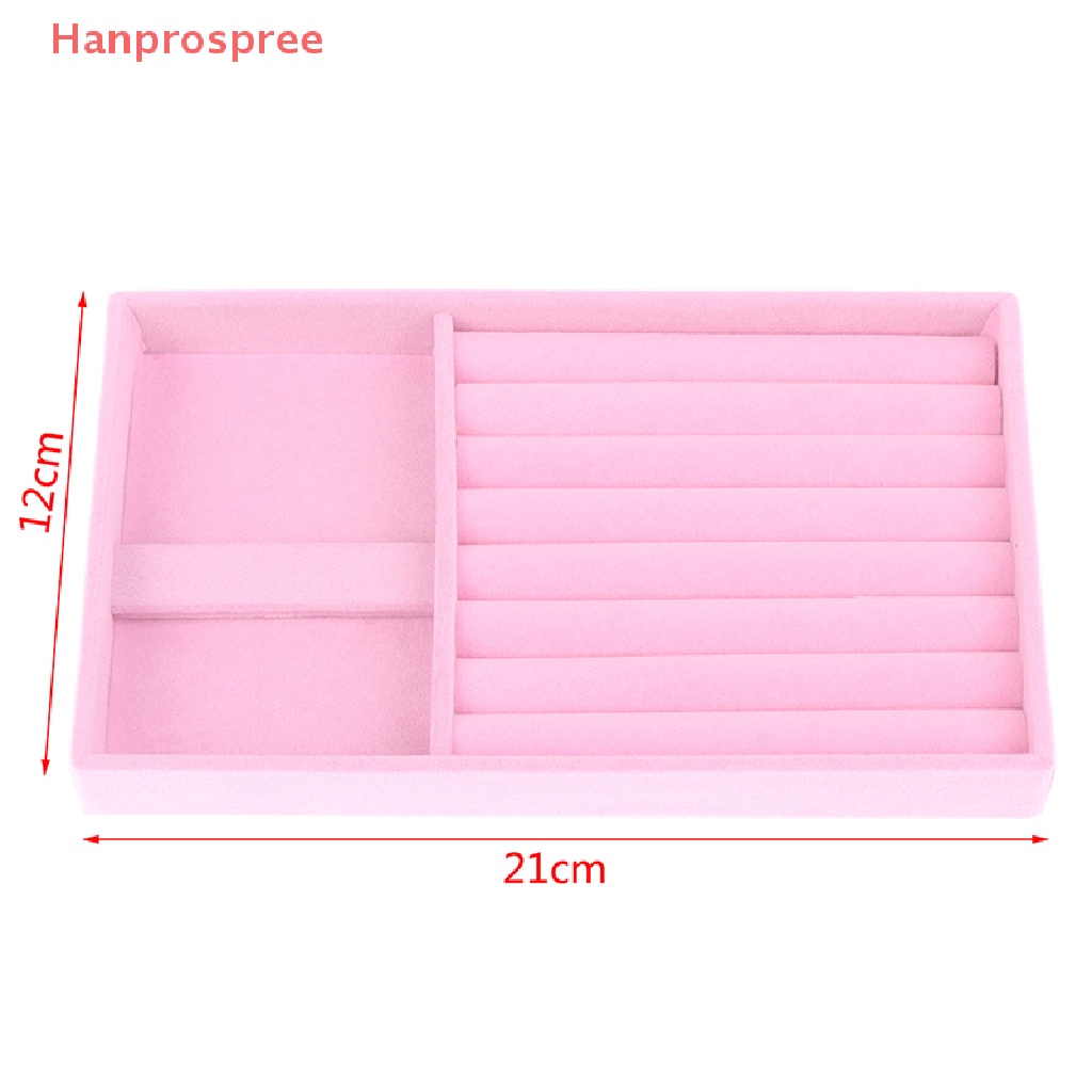 Hanprospree > Khay Trưng Bày Trang Sức Bằng Nhung Màu Hồng Có Thể Xếp Chồng Lên Nhau