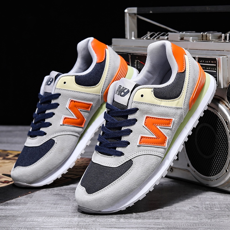 Giày Thể Thao Lưới Thoáng Khí Hình Chữ N Thời Trang Cho Nam