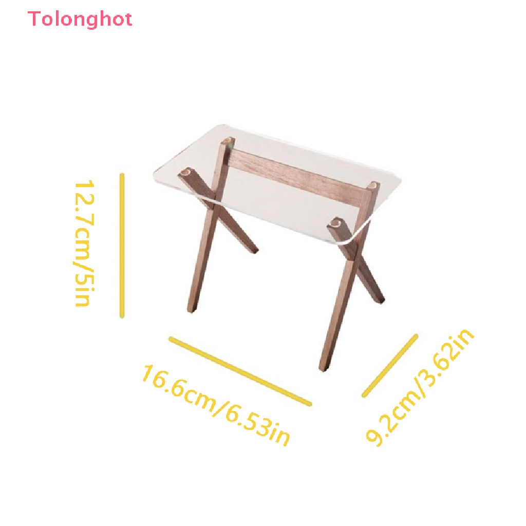 Mô Hình Bàn Ăn Trong Suốt Dùng Trang Trí Nhà Búp Bê Tỉ Lệ 1: 6