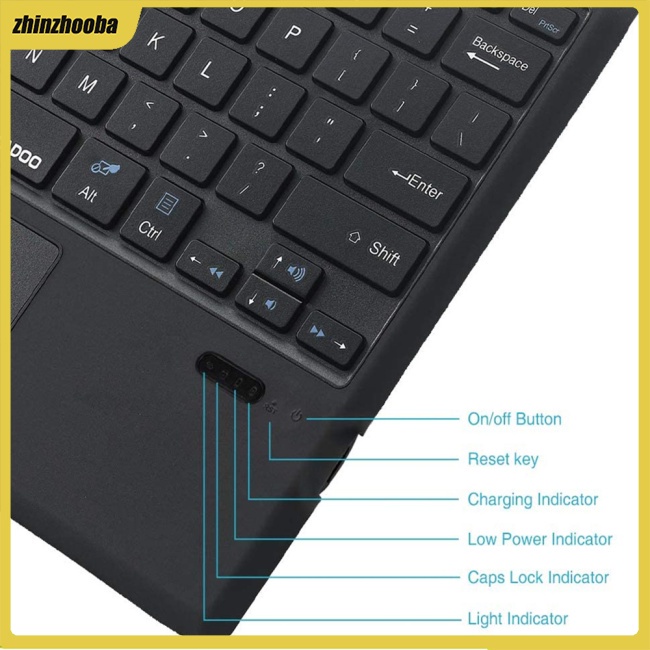 Bàn PhíM Bluetooth Ft-1089d Có ĐèN NềN Cho Microsoft Surface Pro 3 4 5 6 7