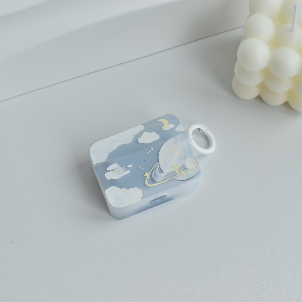 Vỏ Bảo Vệ Hộp Sạc Tai nghe không dây Airpods 1 2 GEN3 Pro2 2022 Bằng Silicon Tpu Mềm Hình Hành Tinh Sáng Tạo